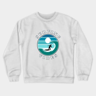 Surfing Vibes – retro 2 - Surfer Crewneck Sweatshirt